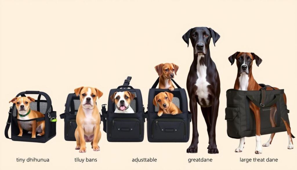 Dog carrier sizes for different breeds