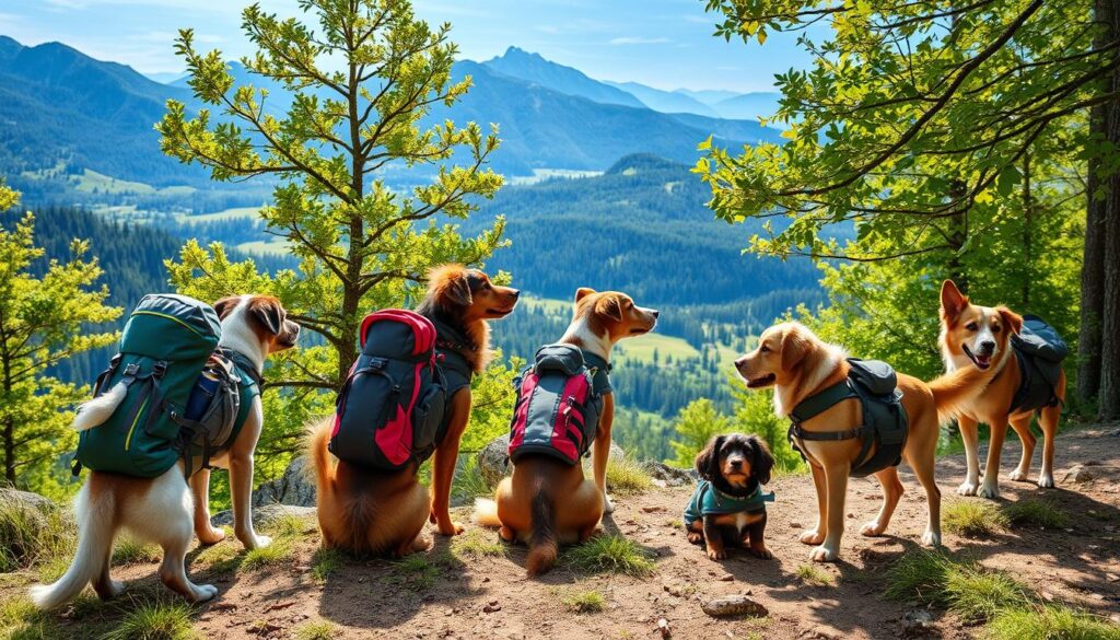 Dog hiking packs