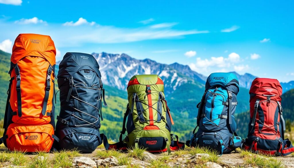 Hiking backpack types