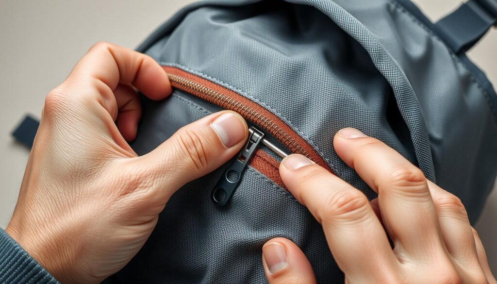 How to replace zipper on backpack