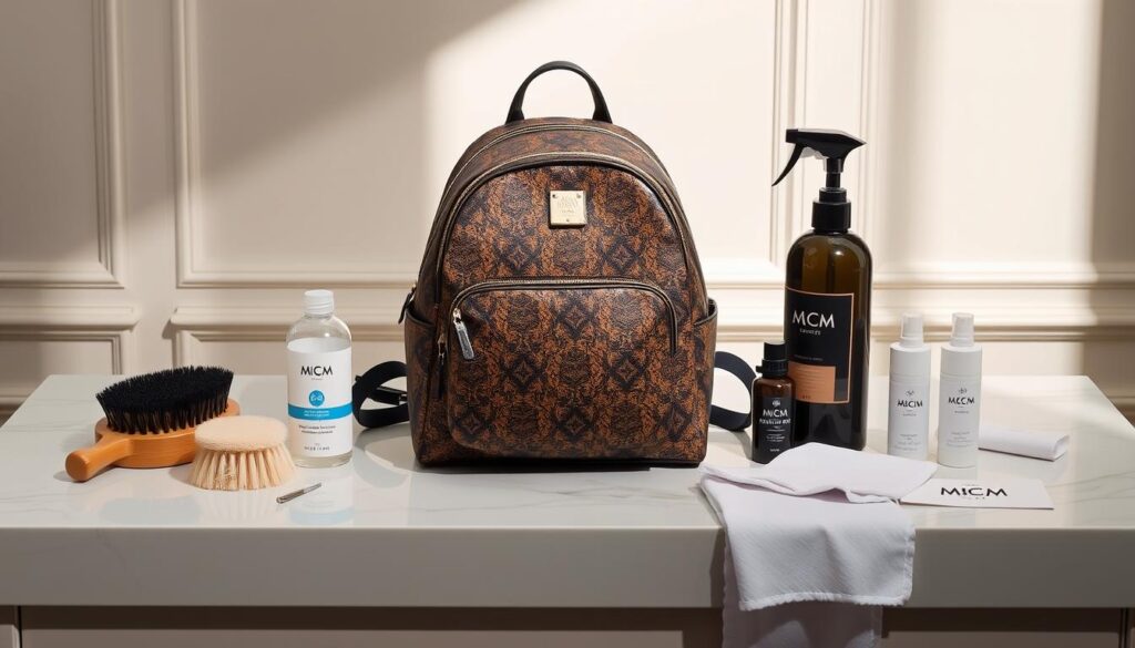 MCM backpack care