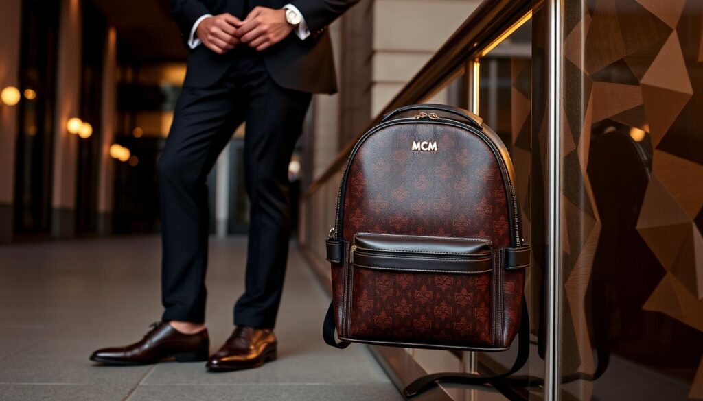 MCM backpack formal styling