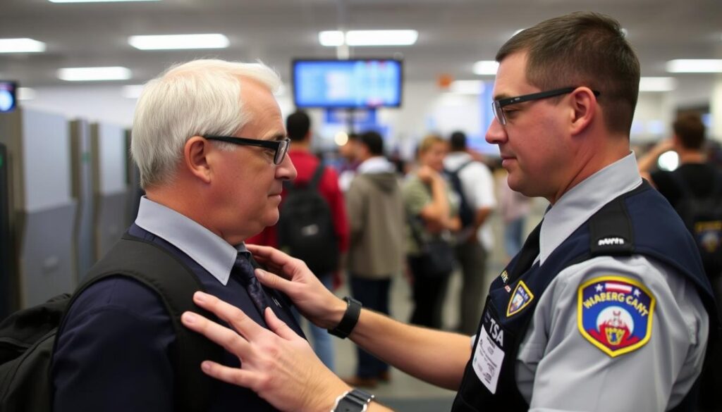 TSA pat-down procedures