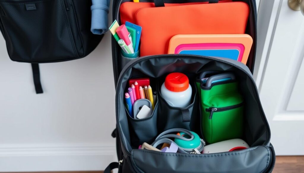 backpack compartment optimization