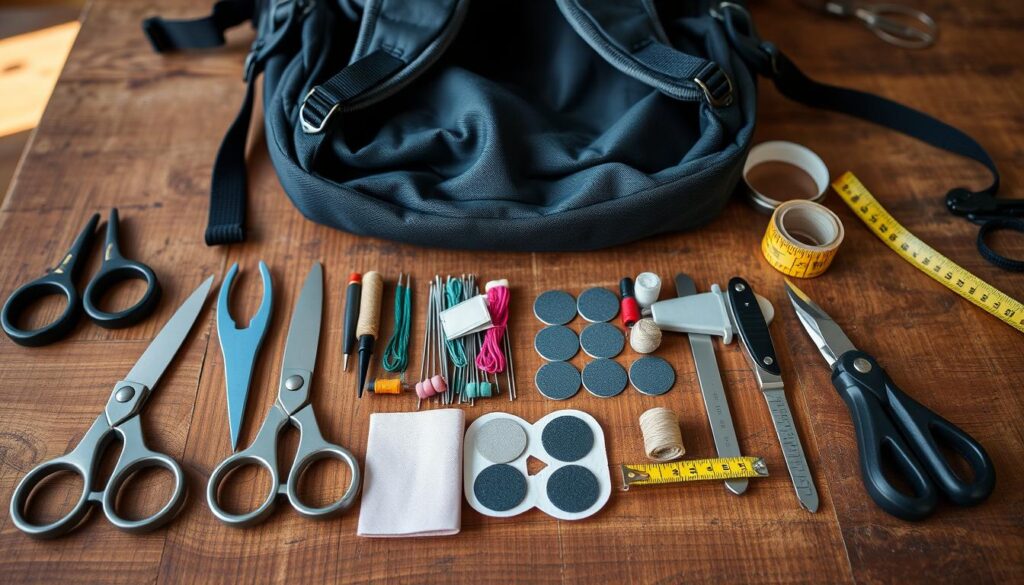 backpack repair tools