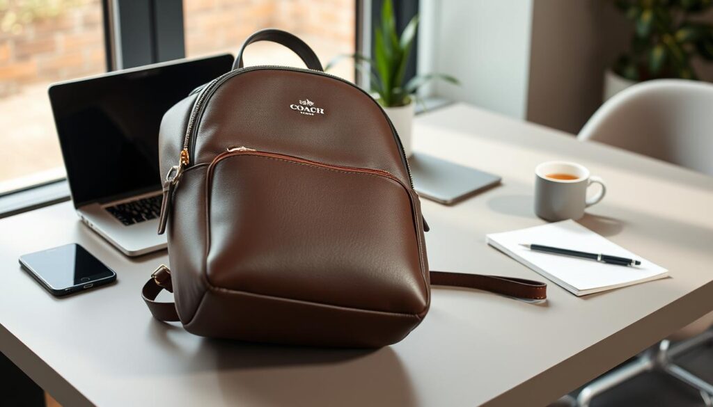 coach laptop backpack