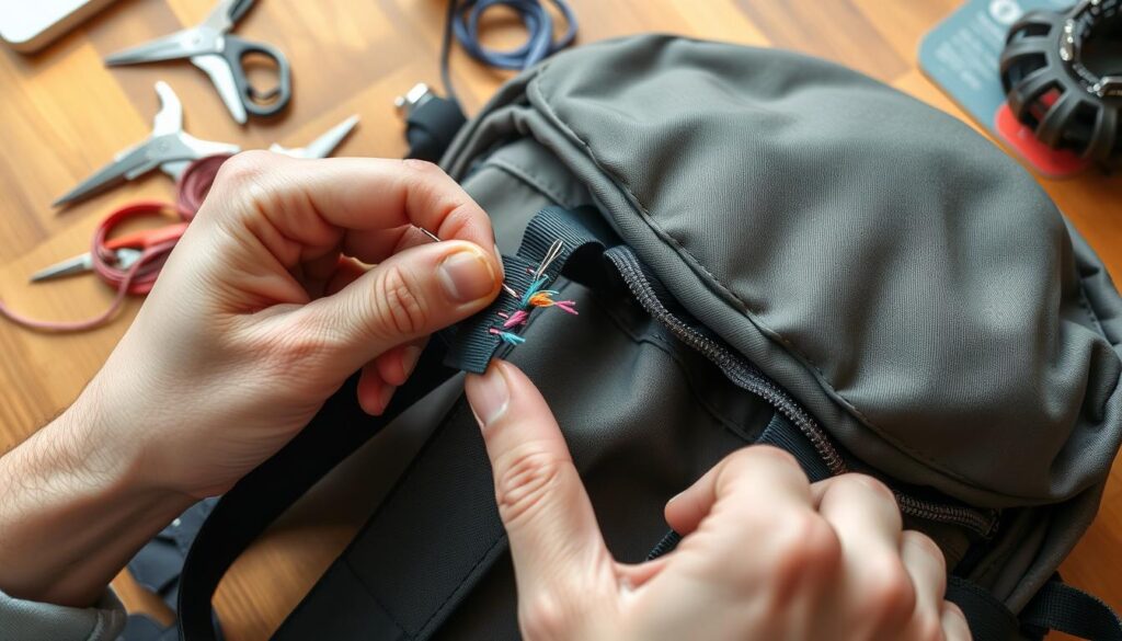 sewing backpack strap