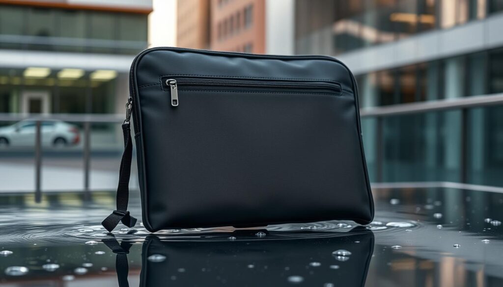 water-protective laptop pouch